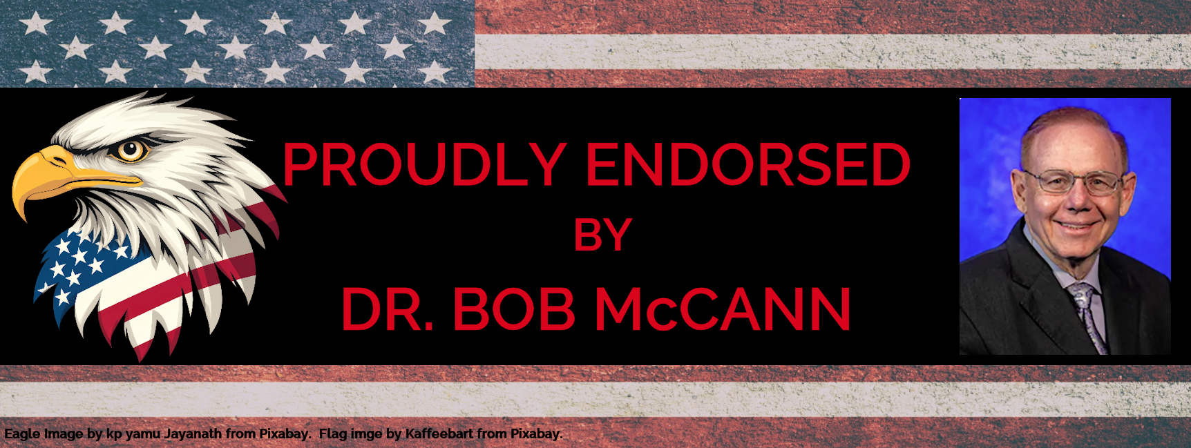 Liz is proud to be endorsed by Dr. Bob McCann!